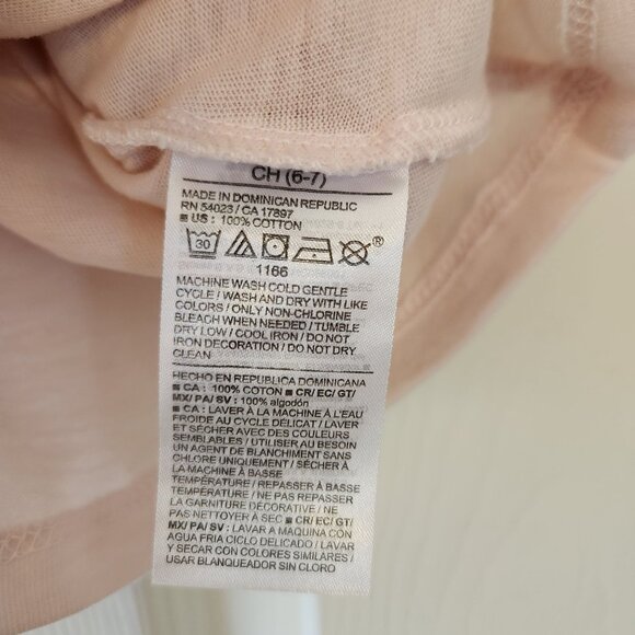Old Navy Girls Down To Earth Graphic Tee S (6-7) Pink Short Sleeve 100% Cotton - Picture 5 of 7